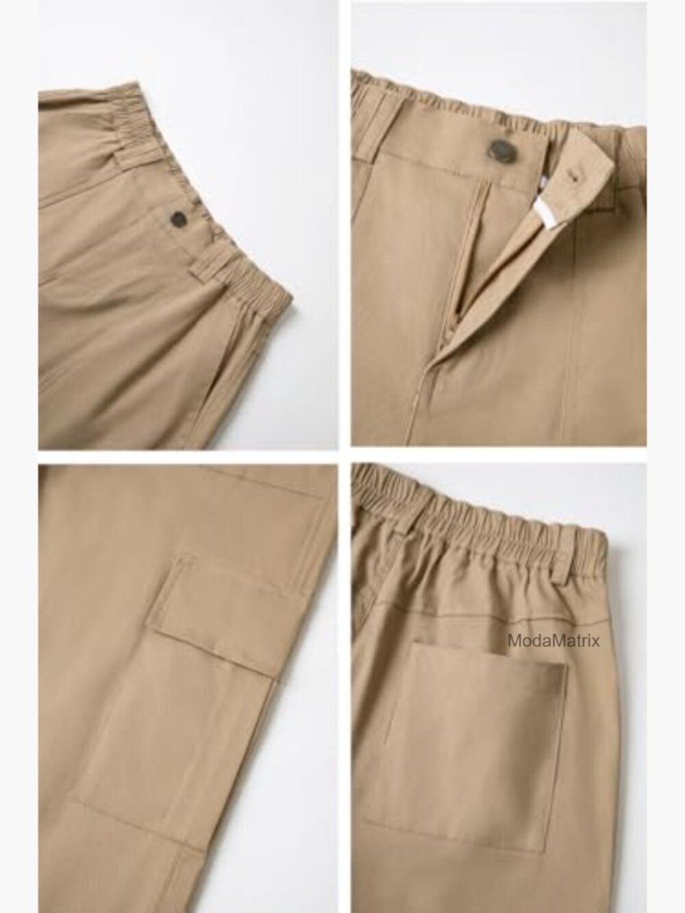High Waisted Cargo Pants with 6 Pockets Y2K Streetwear - Picture 5 of 6
